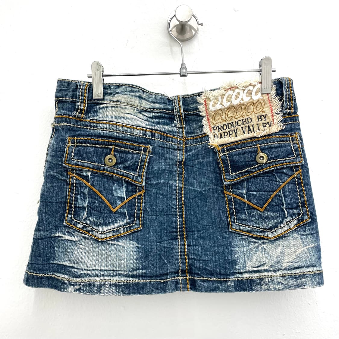 Vintage wash denim mini skirt 상품이미지2