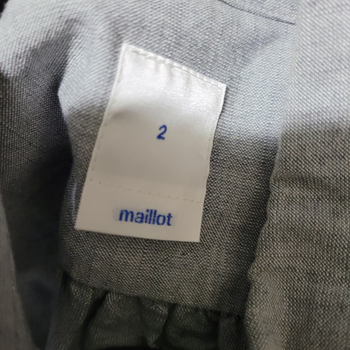 maillot 마일럿 긴팔 린넨면 혼방 셔츠 2사이즈 상품이미지3