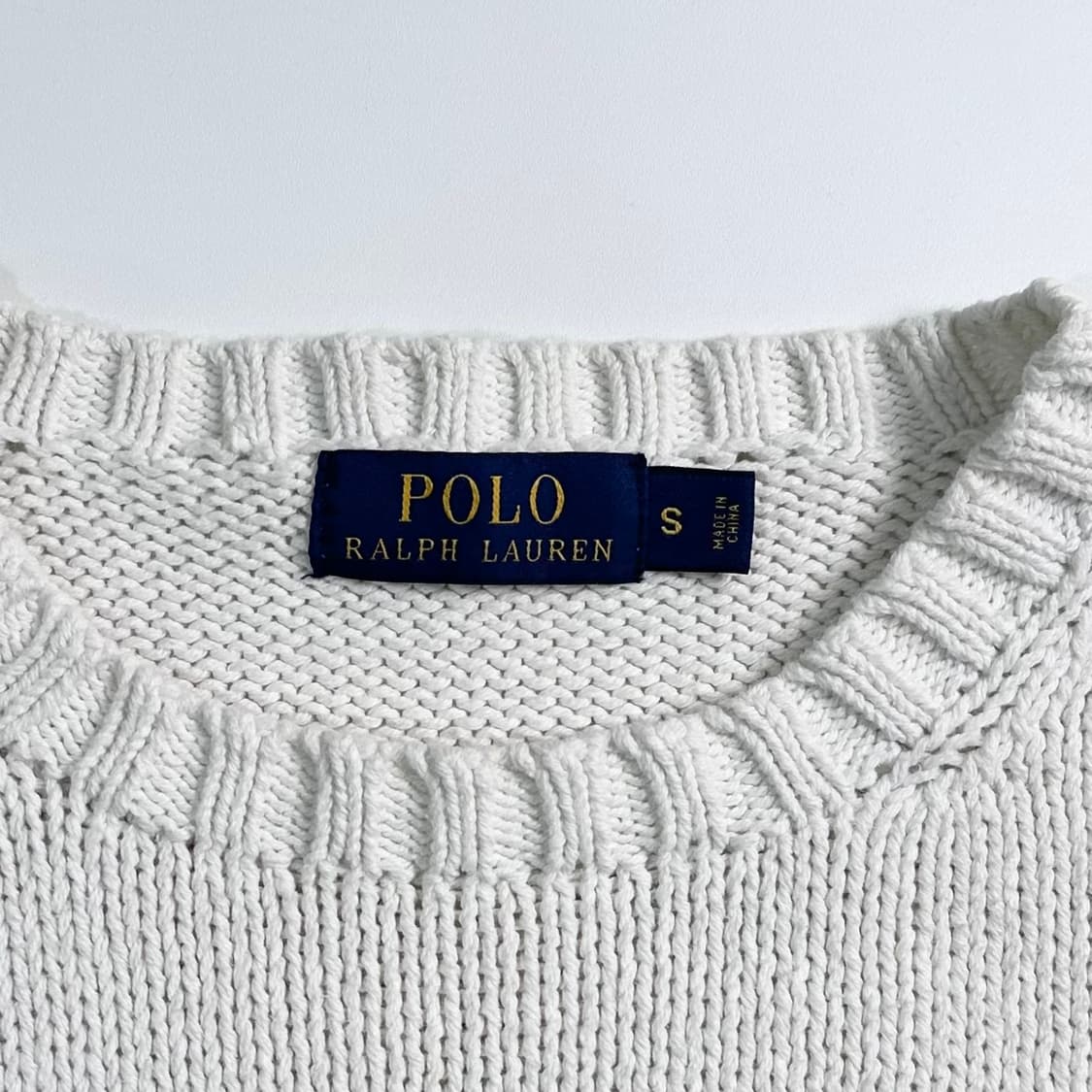 폴로 랄프로렌 코튼 화이트 성조기 니트 상품이미지4