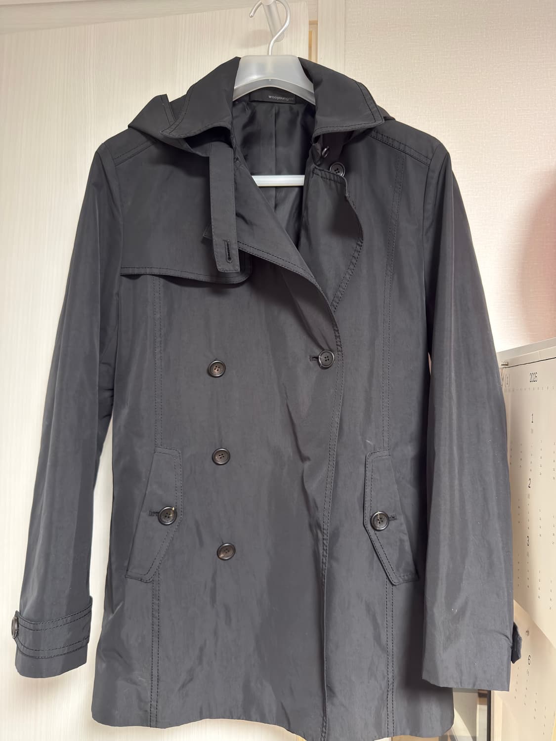 우영미 후드 트렌치 코트 상품이미지1