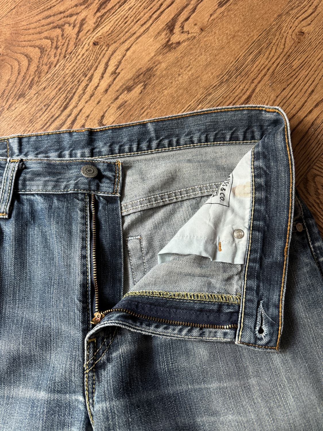 [32]리바이스 유럽 507 빈티지 페이딩 플레어진 상품이미지3