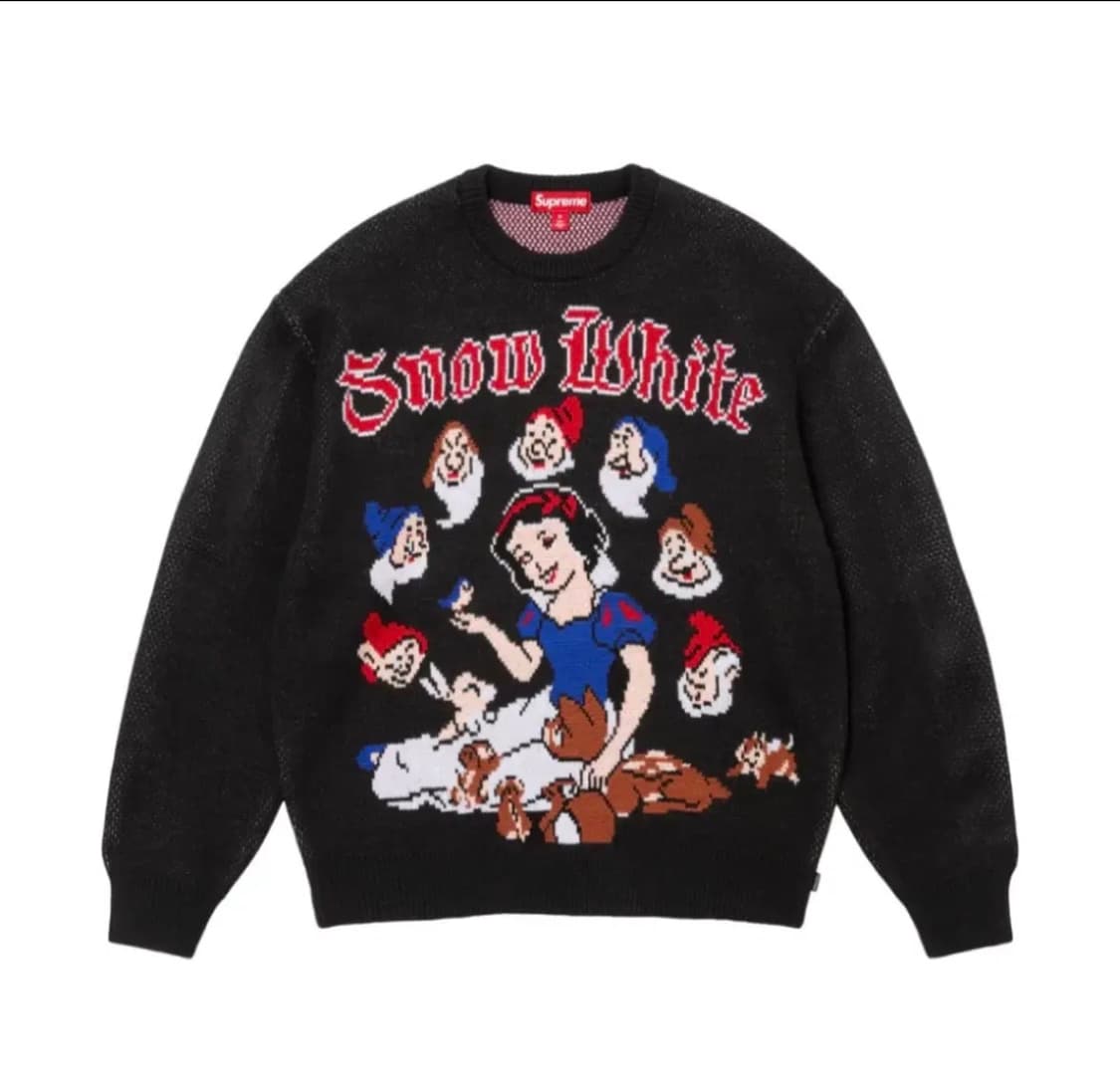 L) 슈프림 스노우 화이트 스웨터 블랙 - 24fw 상품이미지2