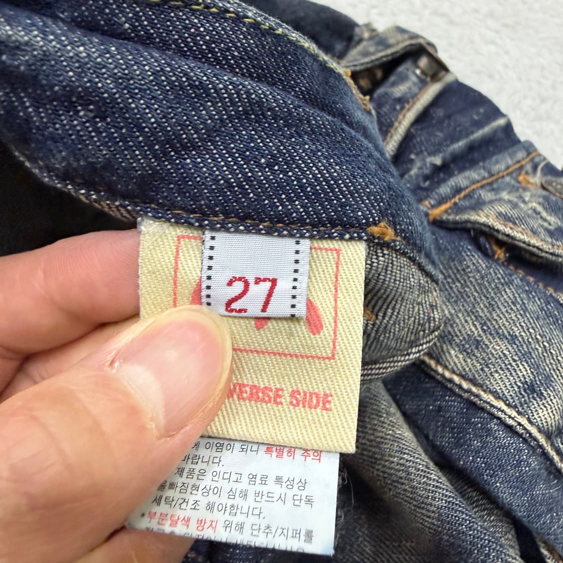 27 에비수 데님 카고 팬츠 0401T 상품이미지5
