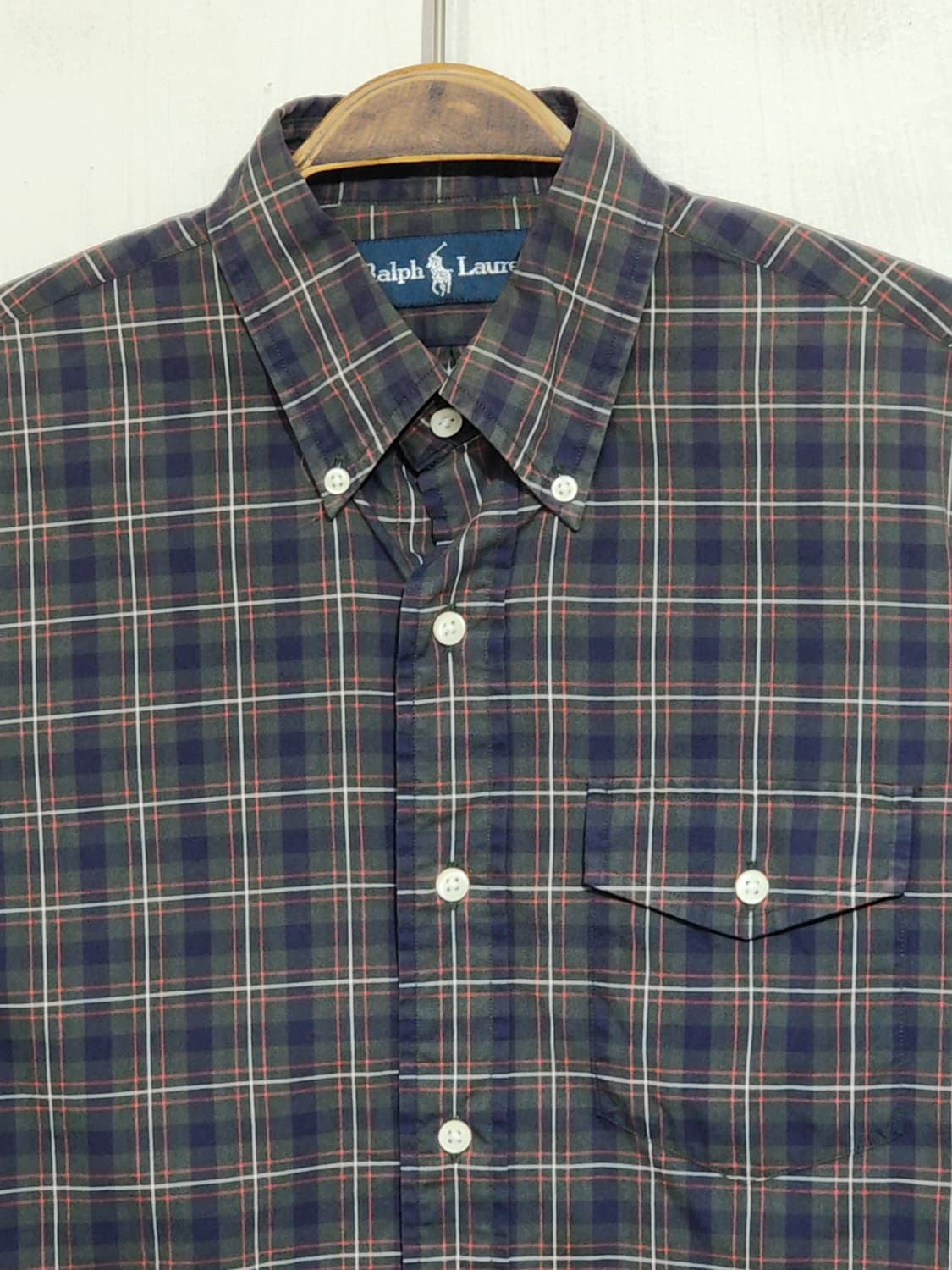 (S) 랄프로렌 폴로 남방 체크 셔츠 캐주얼  상품이미지2