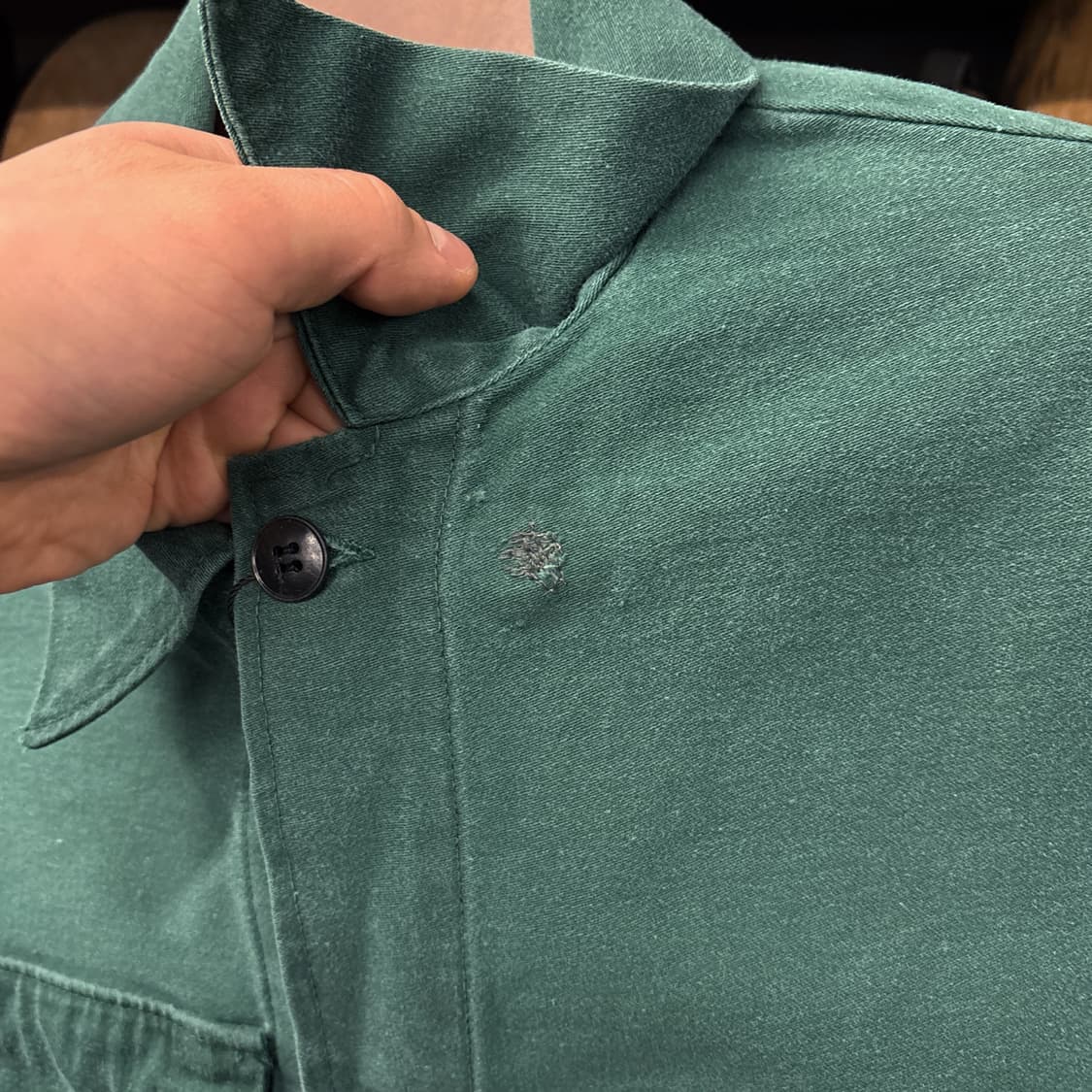Rare 70s 프렌치 워크 자켓 체스트포켓 스티치 레어 컬러 N324 상품이미지9