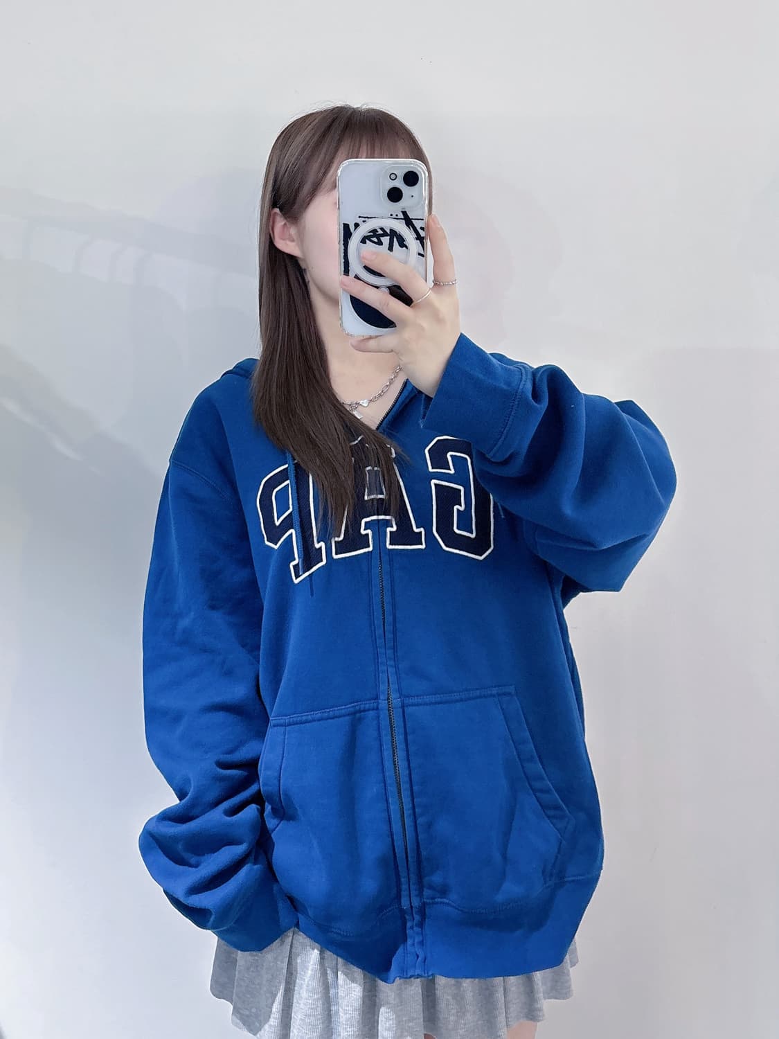 갭 빅로고 후드집업 상품이미지2