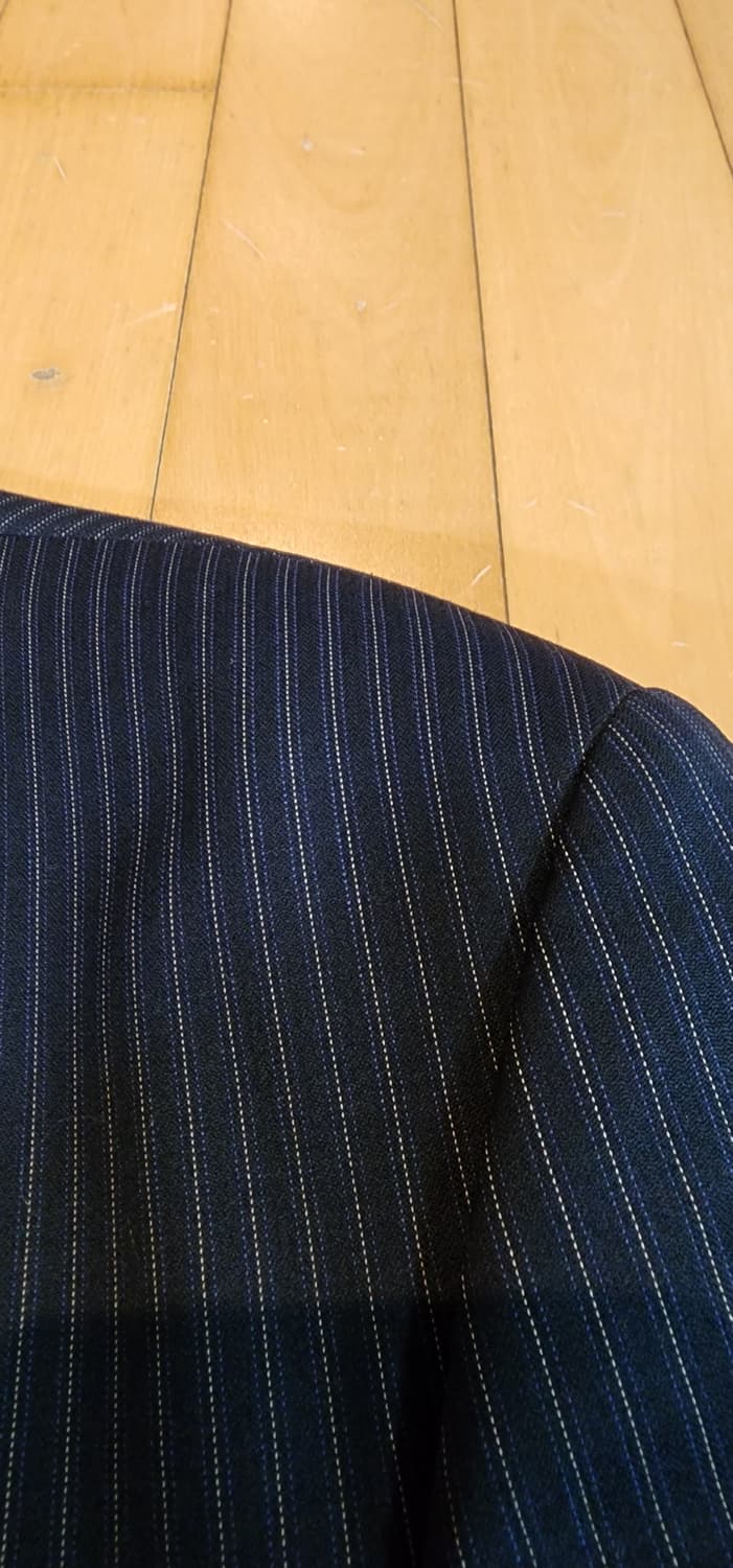 (간절기용)랄프by랄프로렌 네이비 스트라이프 울자켓 2XL 상품이미지7