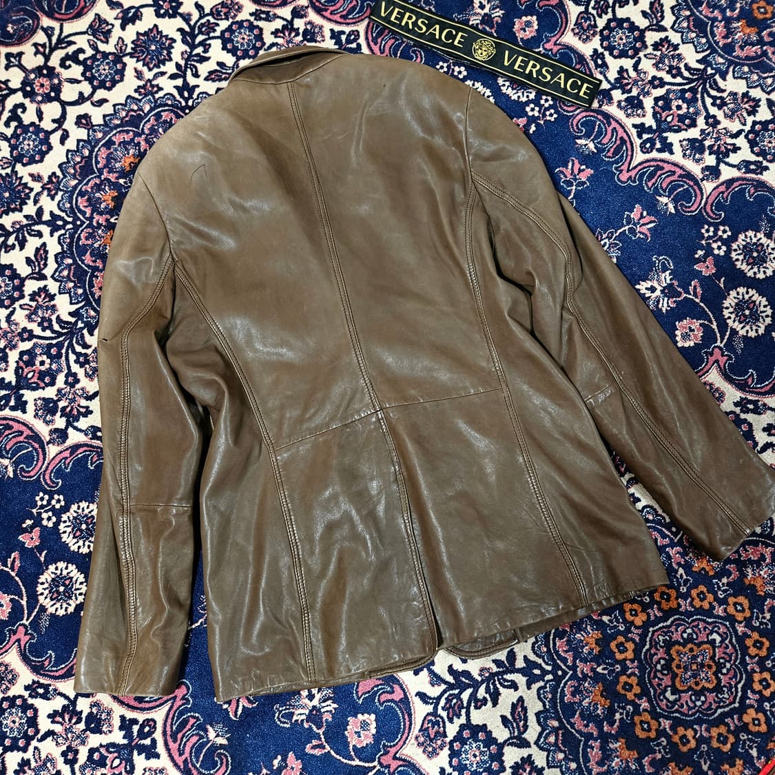 베르사체(VERSACE) 램스킨 클레식 노치드 라펠 카라넥 자켓 52 상품이미지2