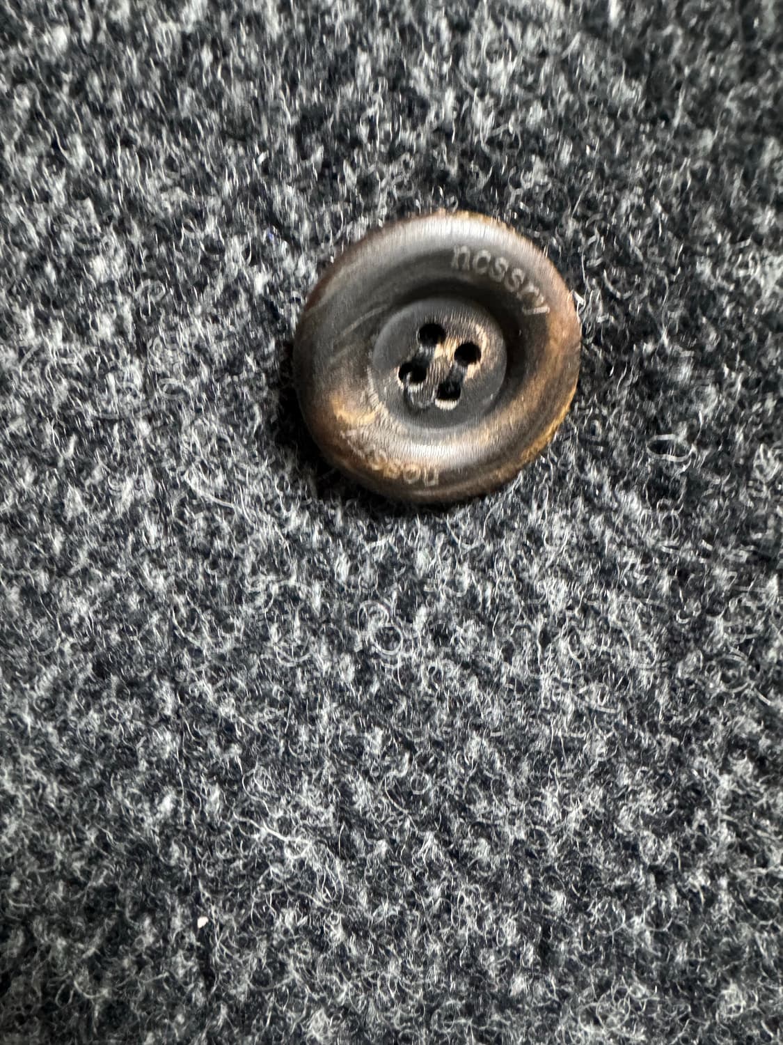 네세서리 헤링본 후드 코트 차콜 상품이미지9