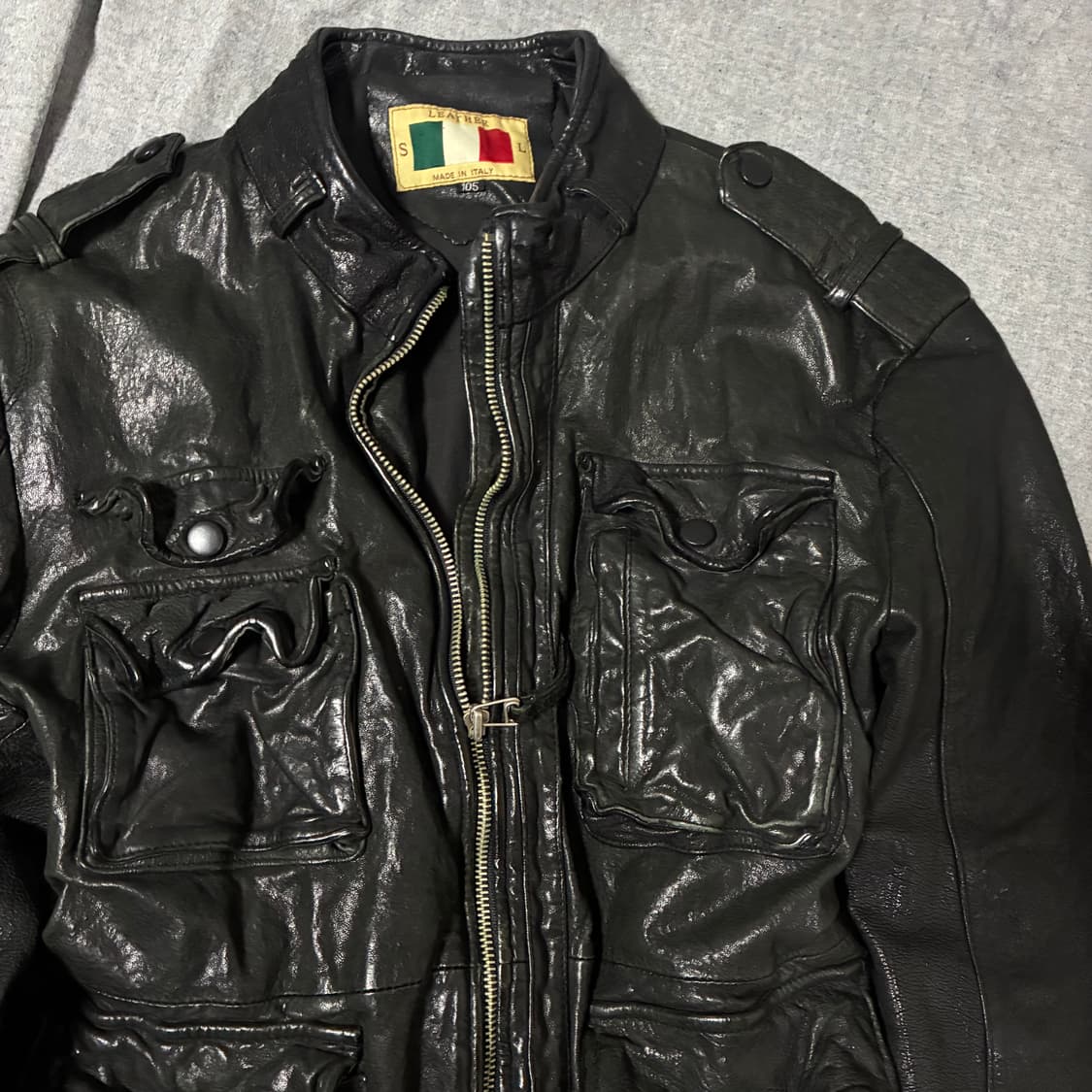 이태리 양가죽 포켓 가죽 자켓 상품이미지3