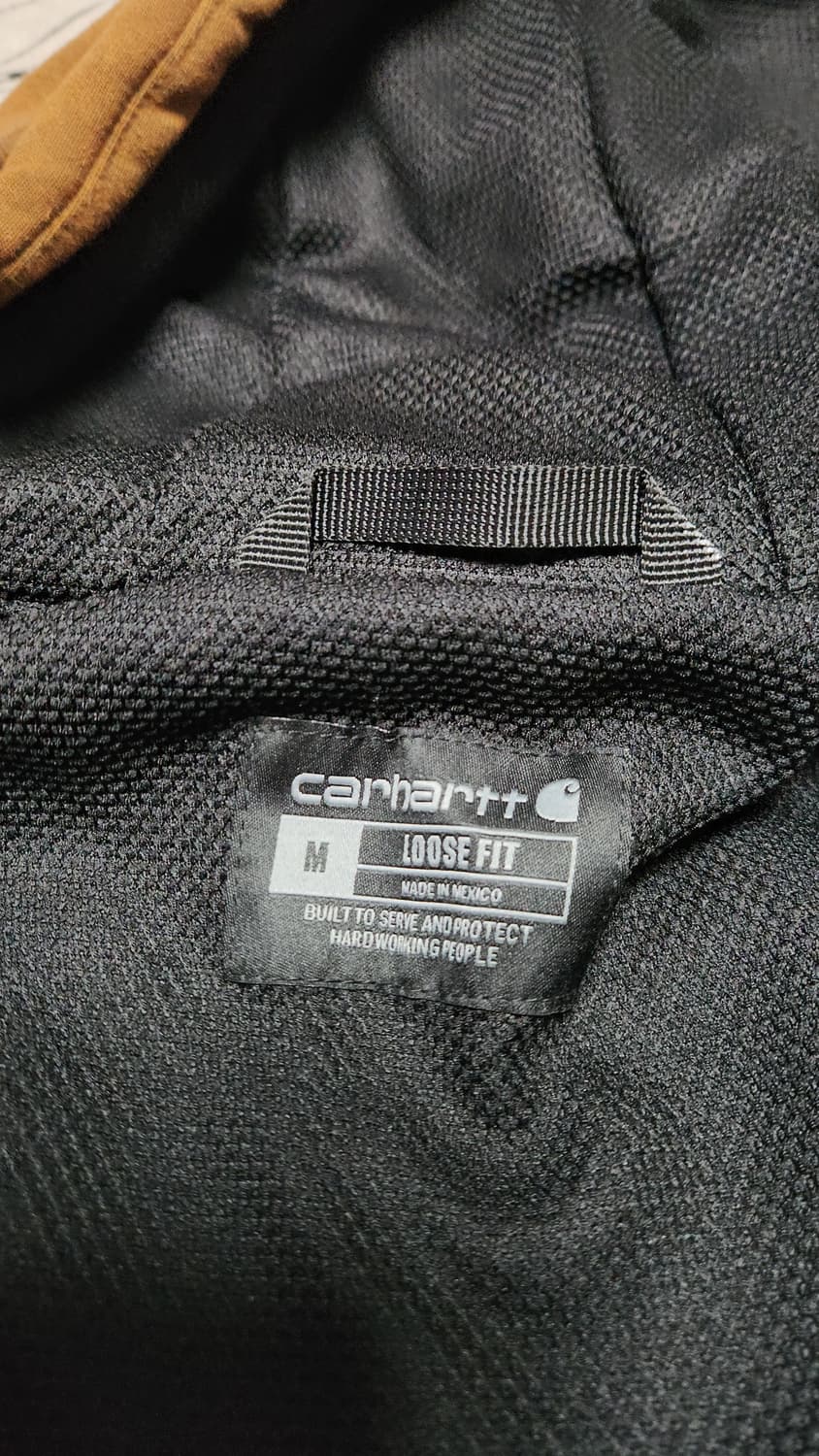 칼하트 써멀후드 카라멜 집업 4by4 루즈핏 M 상품이미지4