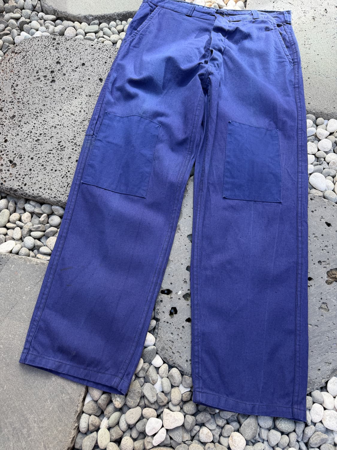 1970s NAVY BLUE PATCHWORK 패치워크 프렌치워크팬츠 상품이미지6