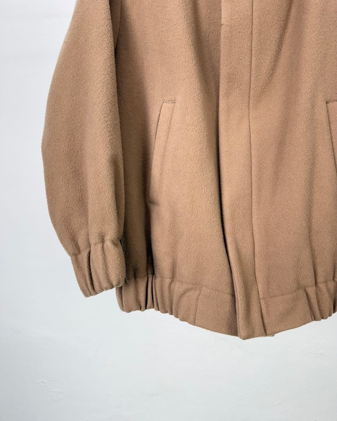 언더커버 수 카멜 브라운 니팅 레이어 투웨이 울 자켓 상품이미지4