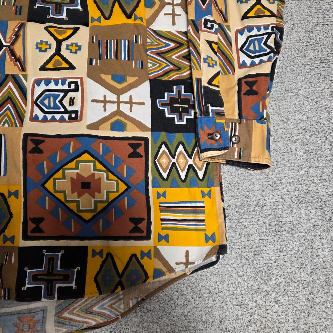 90's Japan Ume Collection 에스닉 셔츠 L(100) 상품이미지4