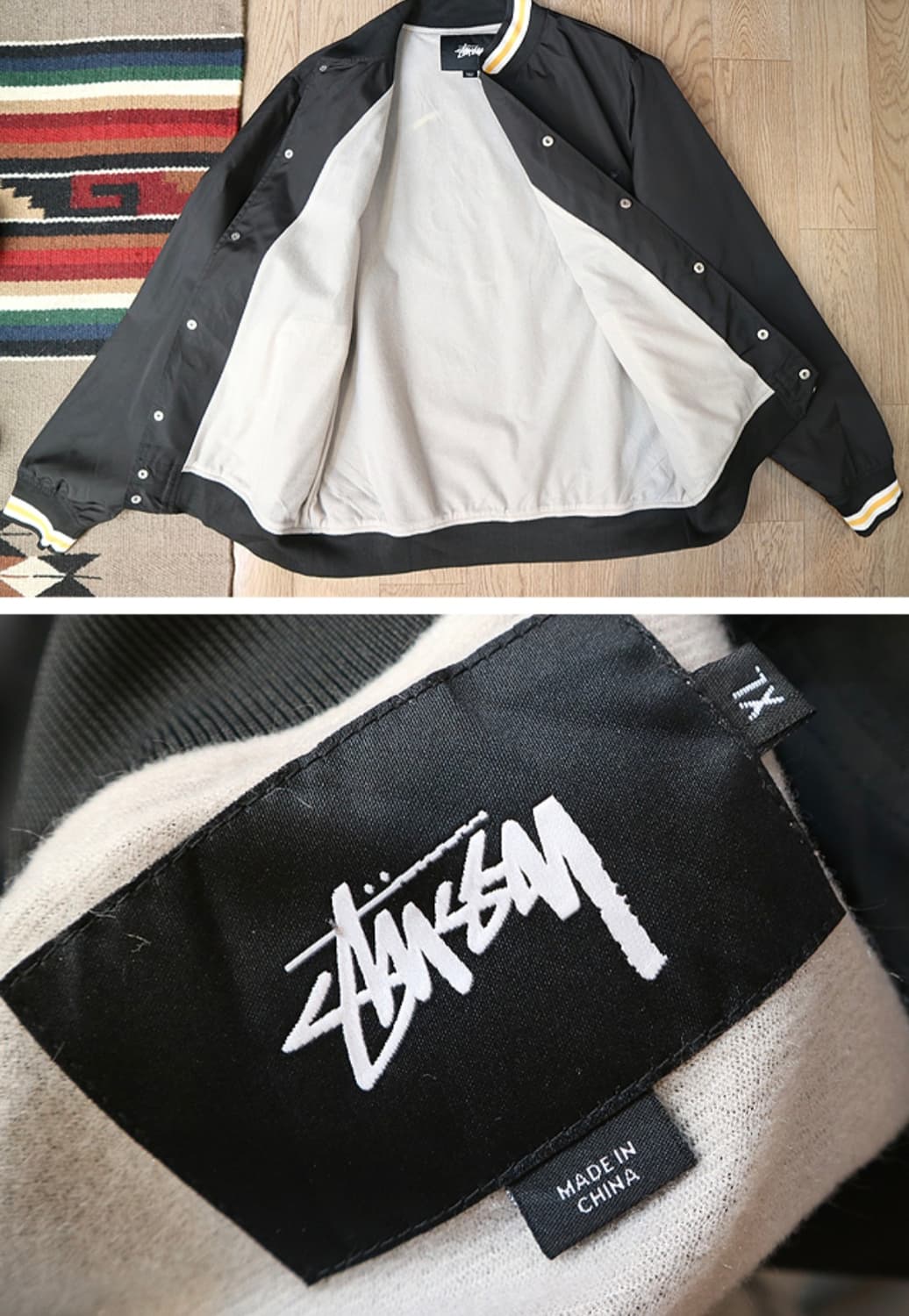 stussy 스투시  빅로고 바시티 자켓

최상 컨디션 상품이미지7