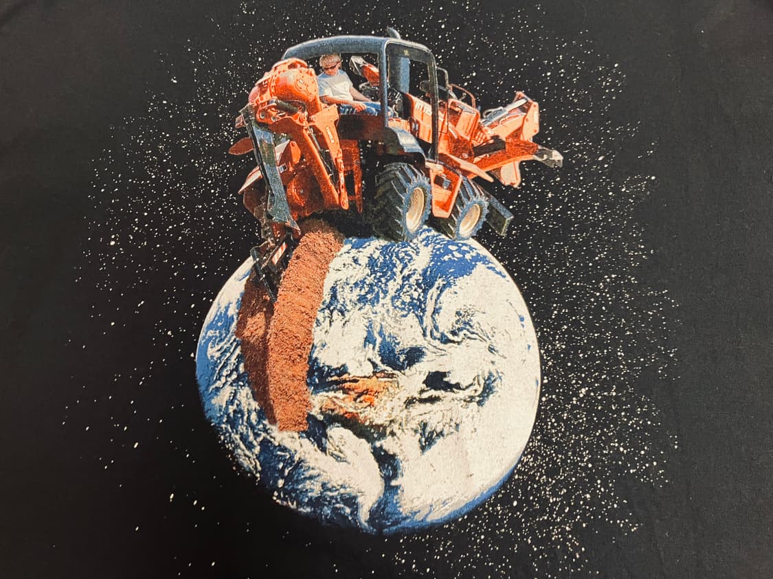 00s Hanes 헤인즈 Ditch Witch 지구 티셔츠 XL 빈티지 상품이미지1