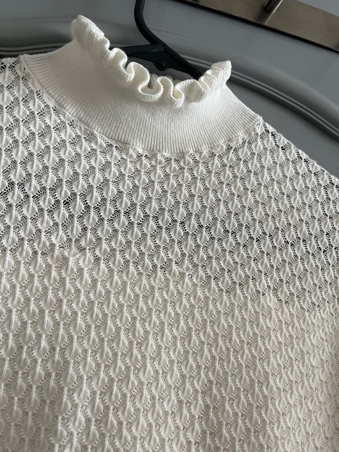 잇미샤 프릴네크 레이스 니트 호칭82 사이즈 상품이미지3