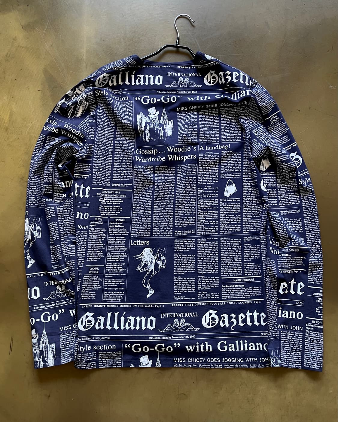 00s John Galliano Newspaper Long-Sleeve 상품이미지7