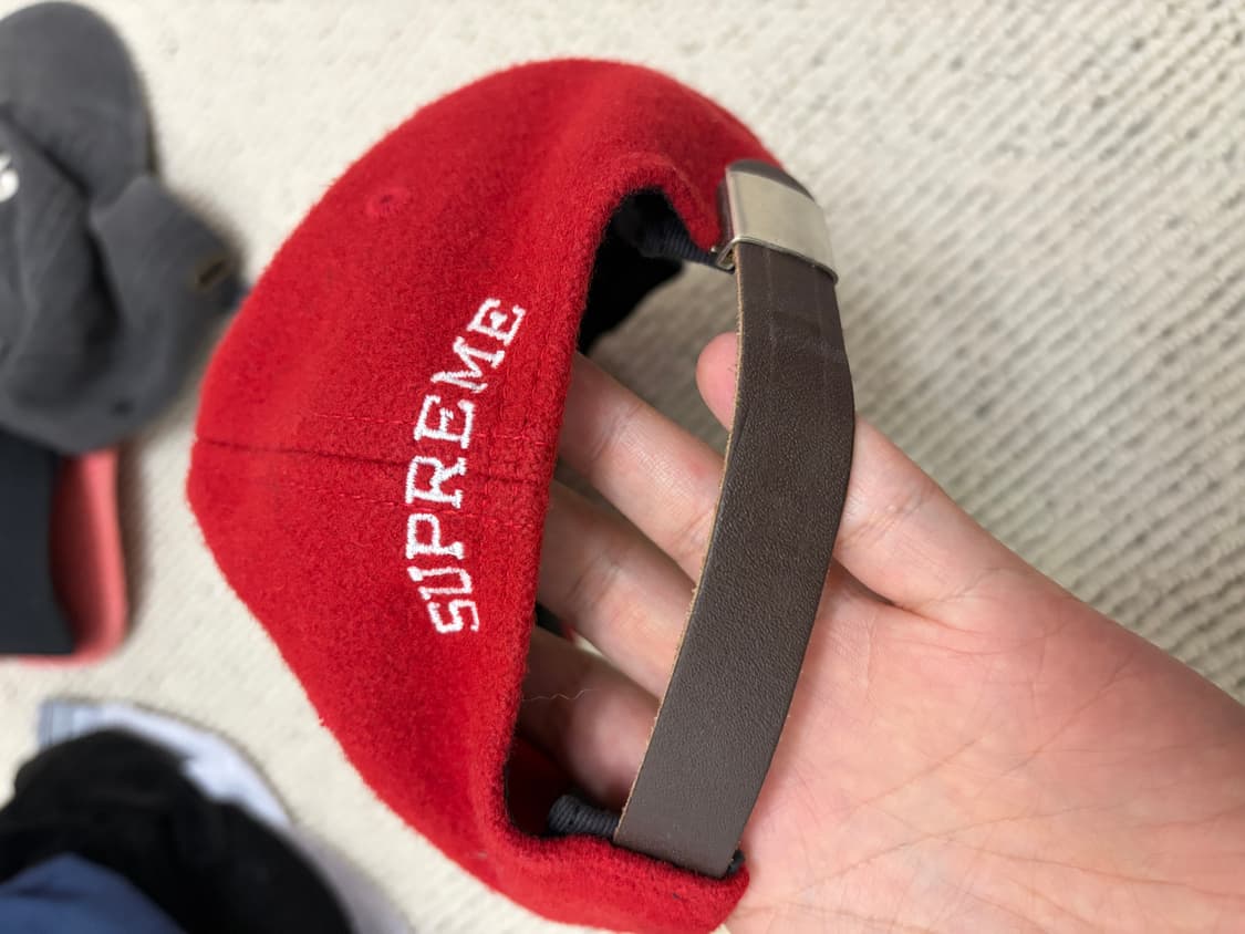 SUPREME 슈프림 울 S 로고 6패널 캡 - 레드 상품이미지3