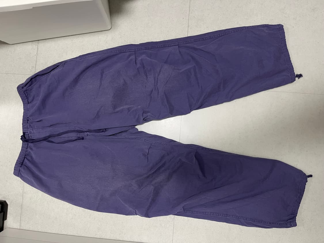 [2] 코모리 / 24SS 코튼드릴 니턱팬츠 / 페이드블루 상품이미지4