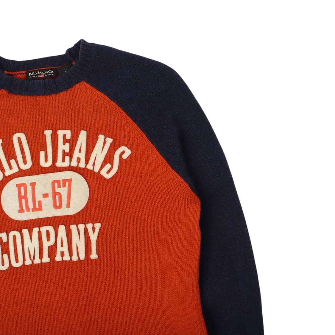 폴로진스 아치 로고 래글런 니트 상품이미지3