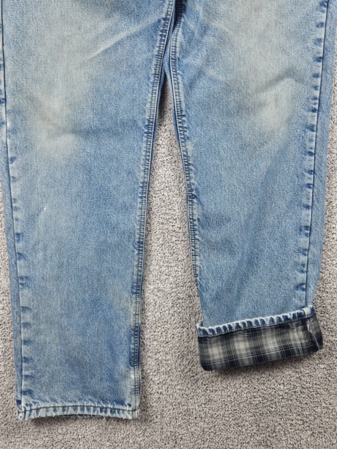 칼하트 헤비 플란넬 체크 데님 워크팬츠 ( 36X34 ) / 10052 상품이미지6