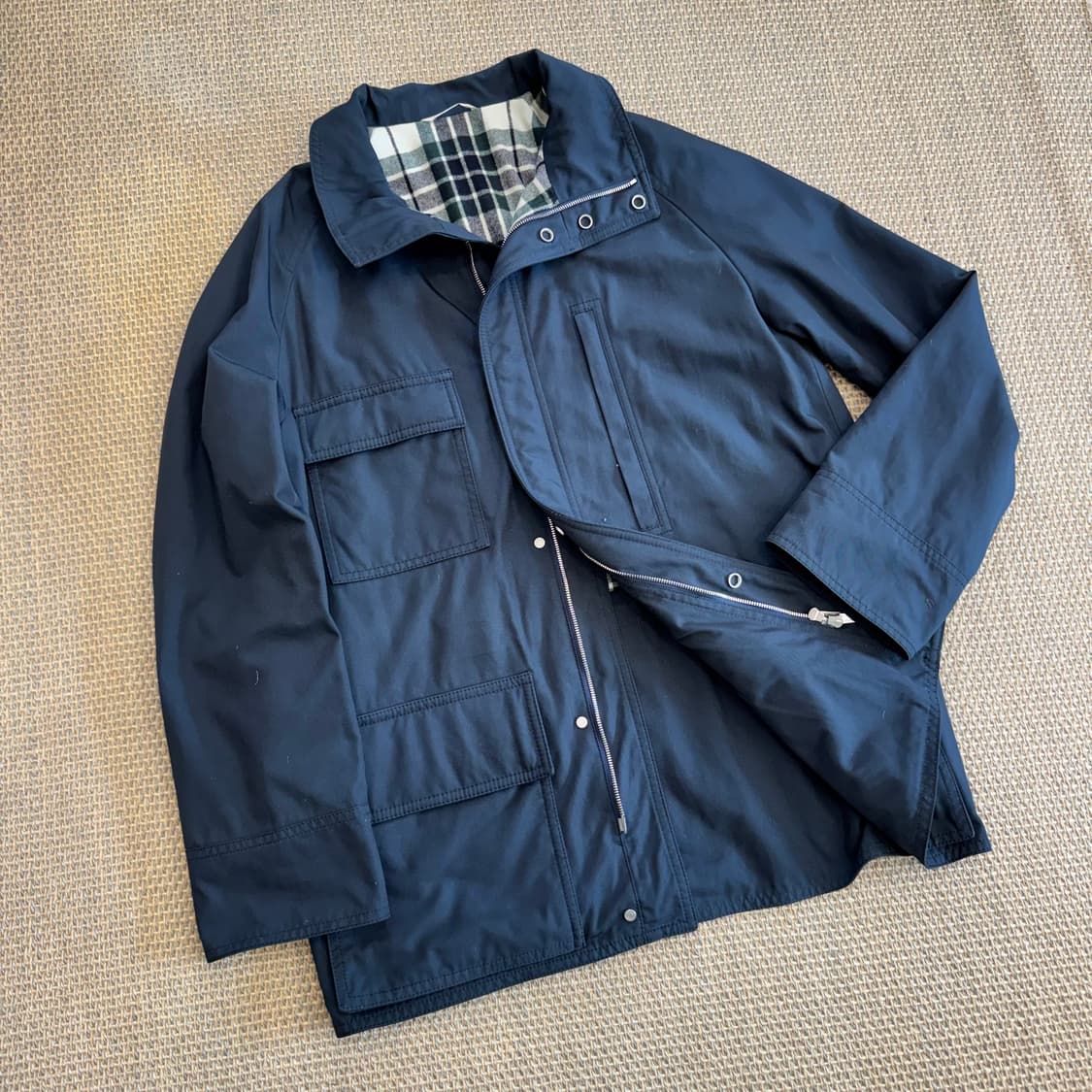 에르메스 최상급 케시미어 유틸리터리언 켄바스 필드 자켓 야상 코트 상품이미지6