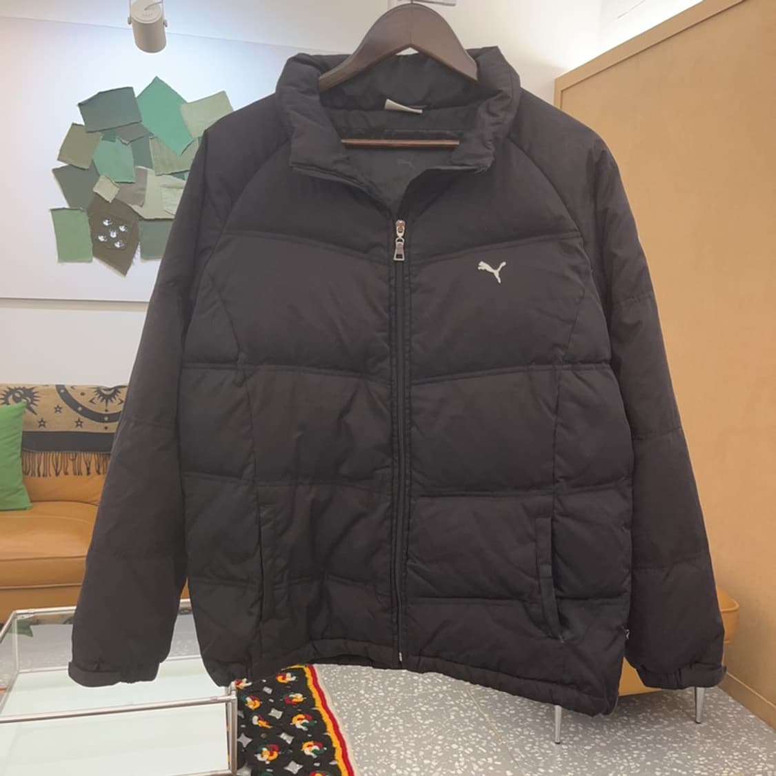 푸마 빈티지 스몰로고 캐주얼 숏패딩 자켓 L C08302 상품이미지3