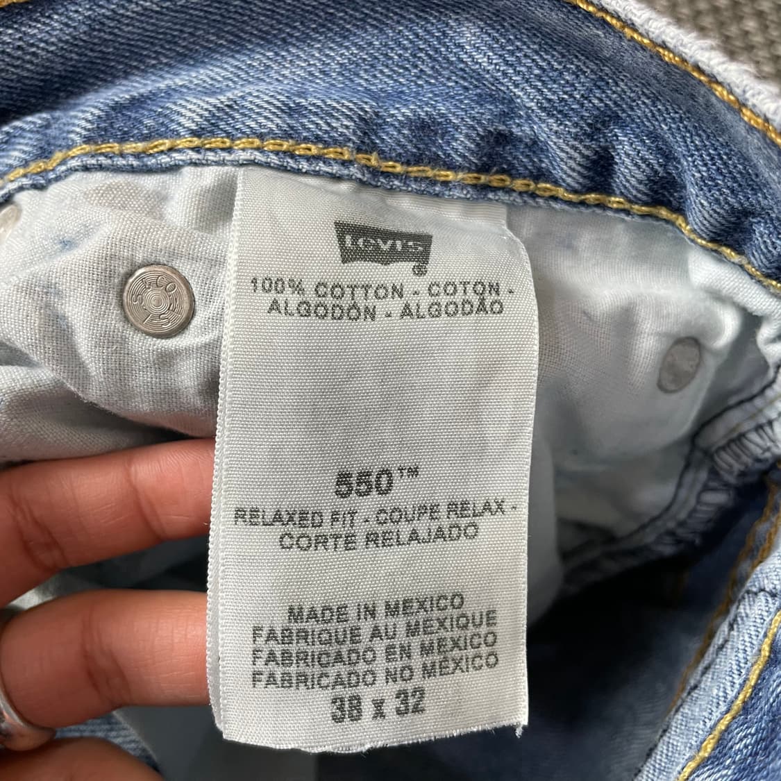 (38) 리바이스 550 38X32 릴렉스드핏 데님 팬츠 상품이미지5