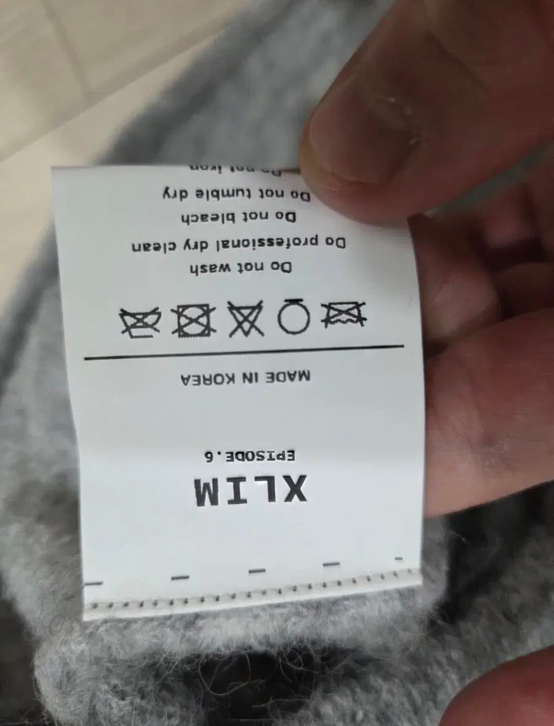 xlim ep6 knit grey m 상품이미지5