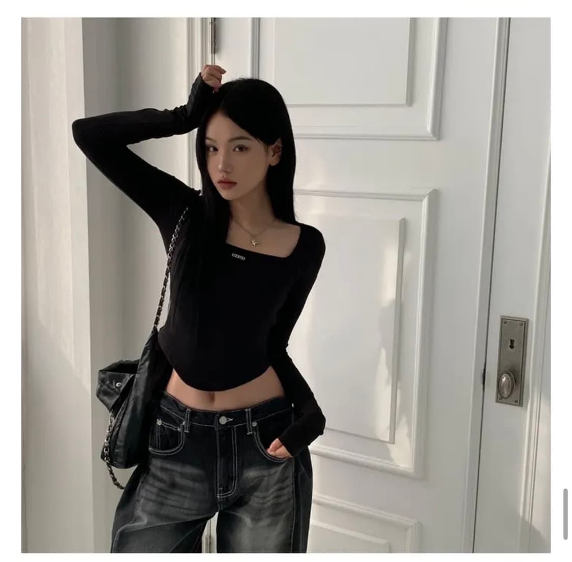 모디무드 스퀘어넥 긴팔 상품이미지2