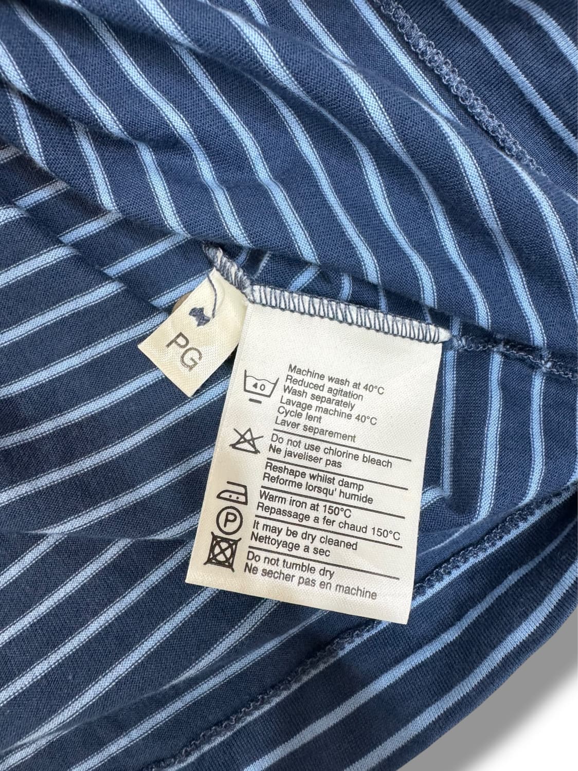 90s 던힐 dunhill 스트라이프 카라 티셔츠 made in ITAL 상품이미지5
