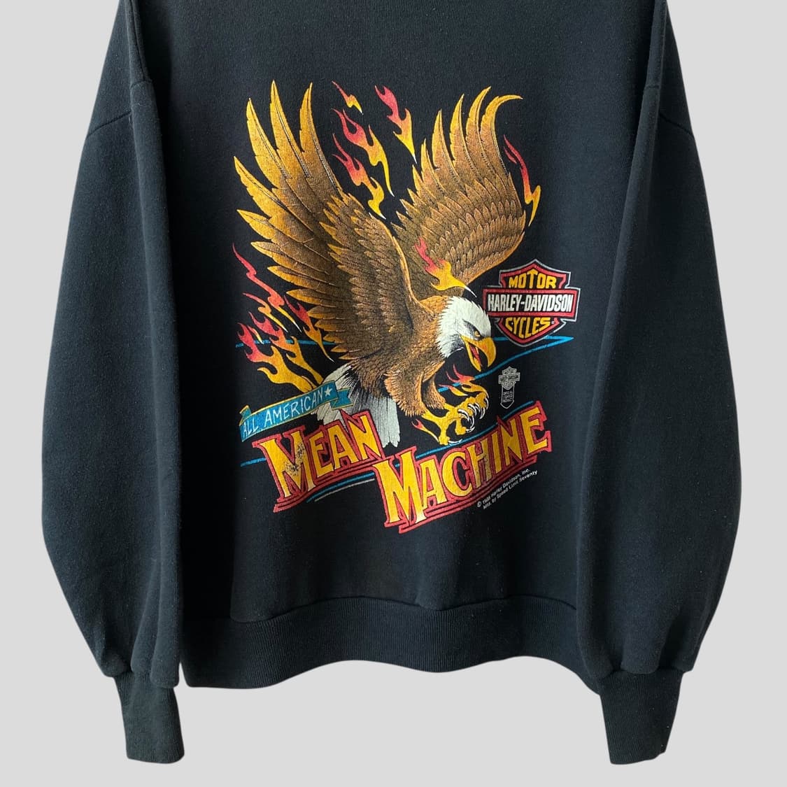 (L)80s 할리데이비슨 스웨트셔츠 맨투맨 상품이미지4