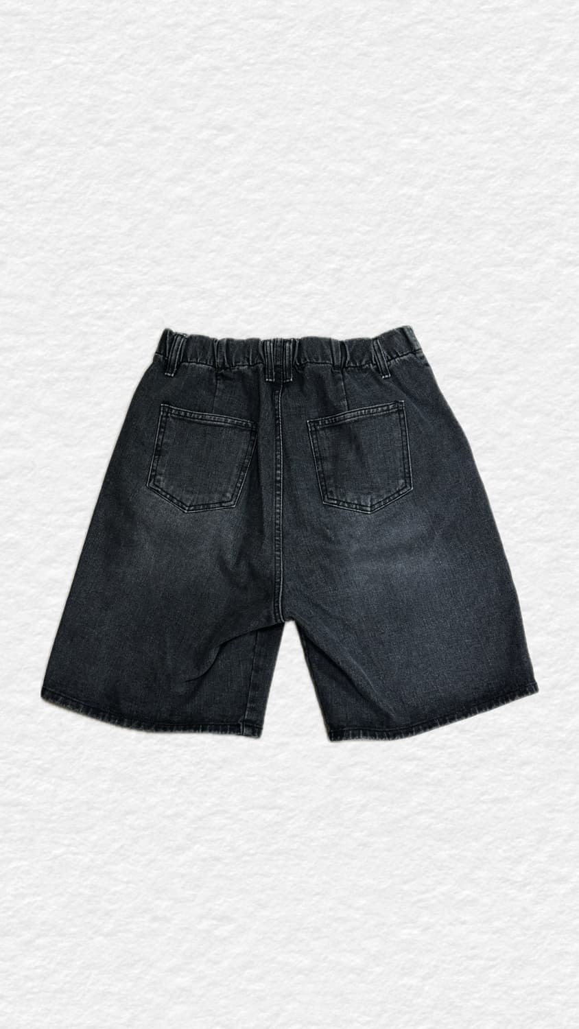 데님 워싱 버뮤다 팬츠  상품이미지2