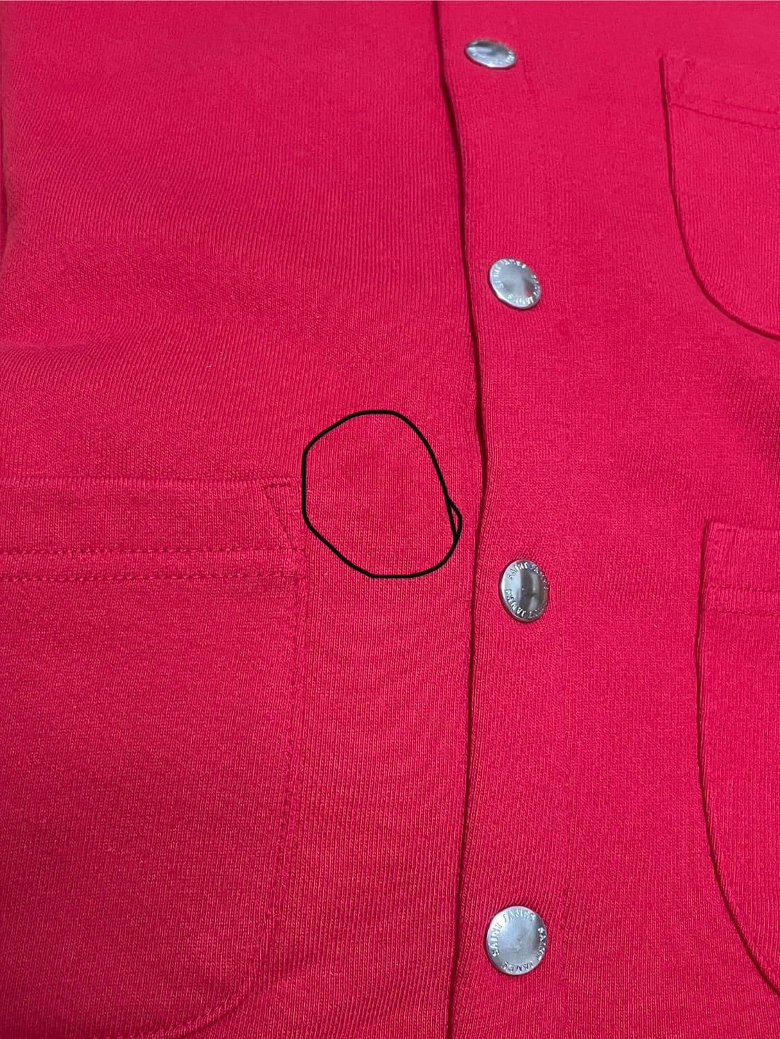 26SS 세인트제임스 봉봉 가디건 레드 새상품 상품이미지10