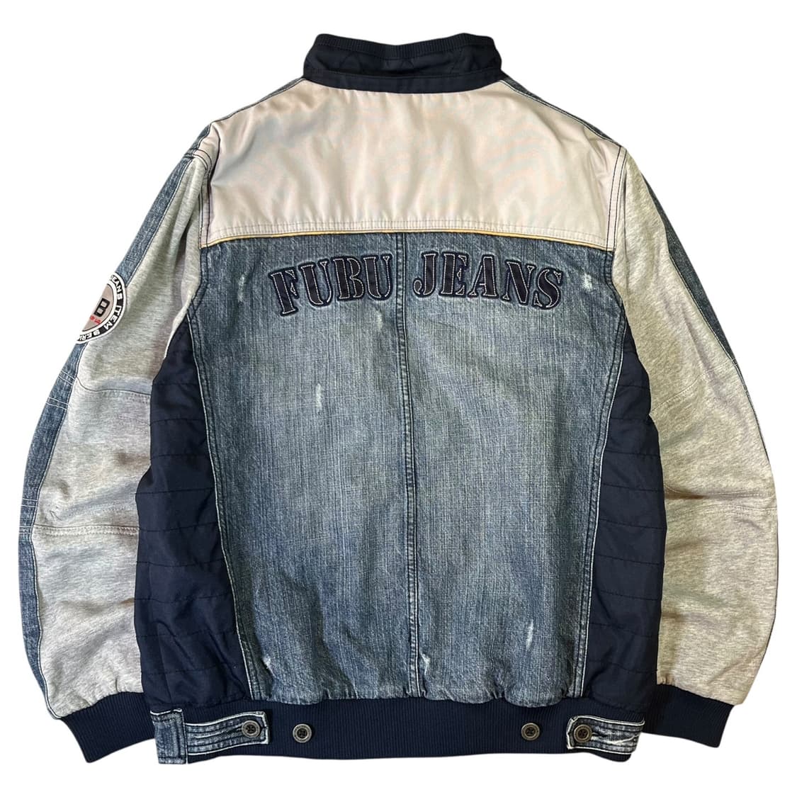 후부 빅로고 데님 레이싱 자켓 상품이미지2