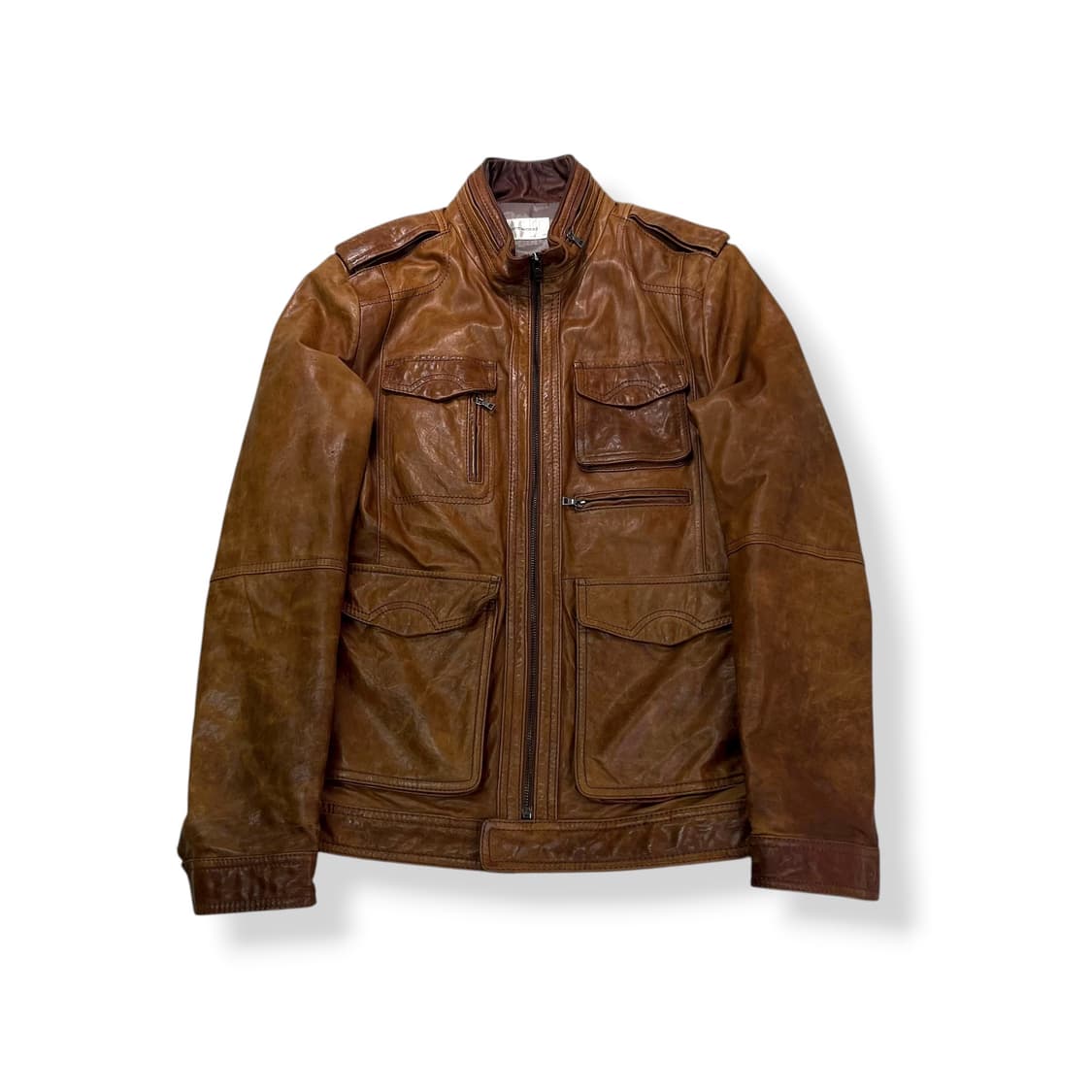 100 빈티지 양가죽 바이커 자켓 상품이미지1