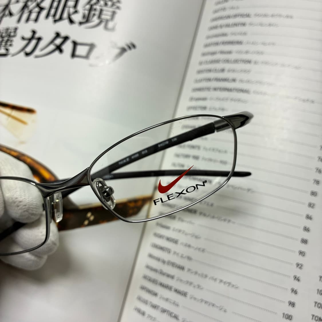 NIKE FLEXON 나이키 플렉슨 티타늄 고글 일본 생산 안경 상품이미지2
