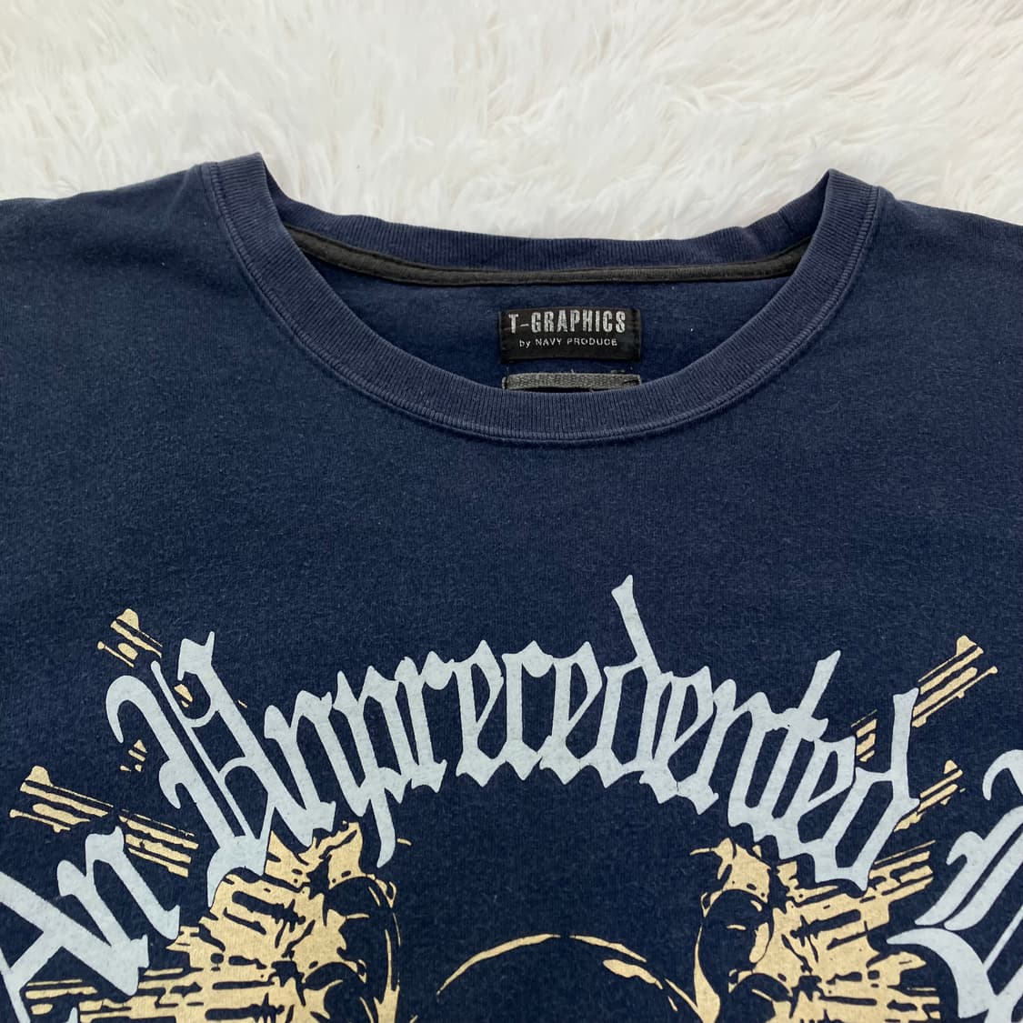 빈티지 스컬 펑키 네이비 반팔 753 y2k 스트릿 갸루 펑키 일본빈티지 상품이미지5