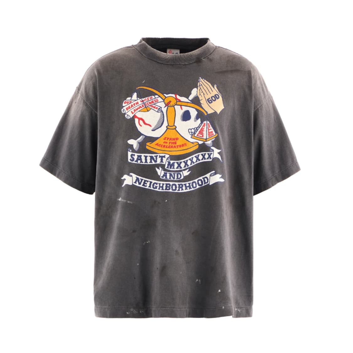 [새상품/XL] 세인트미카엘 x 네이버후드 STHD 프레이 반팔 티셔츠 상품이미지1