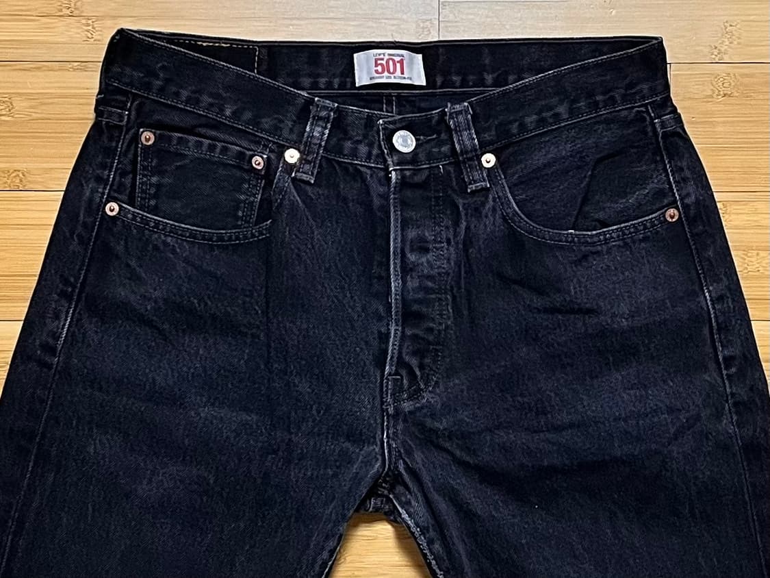 리바이스 501 블랙진 데님팬츠 W32 L33 상품이미지3
