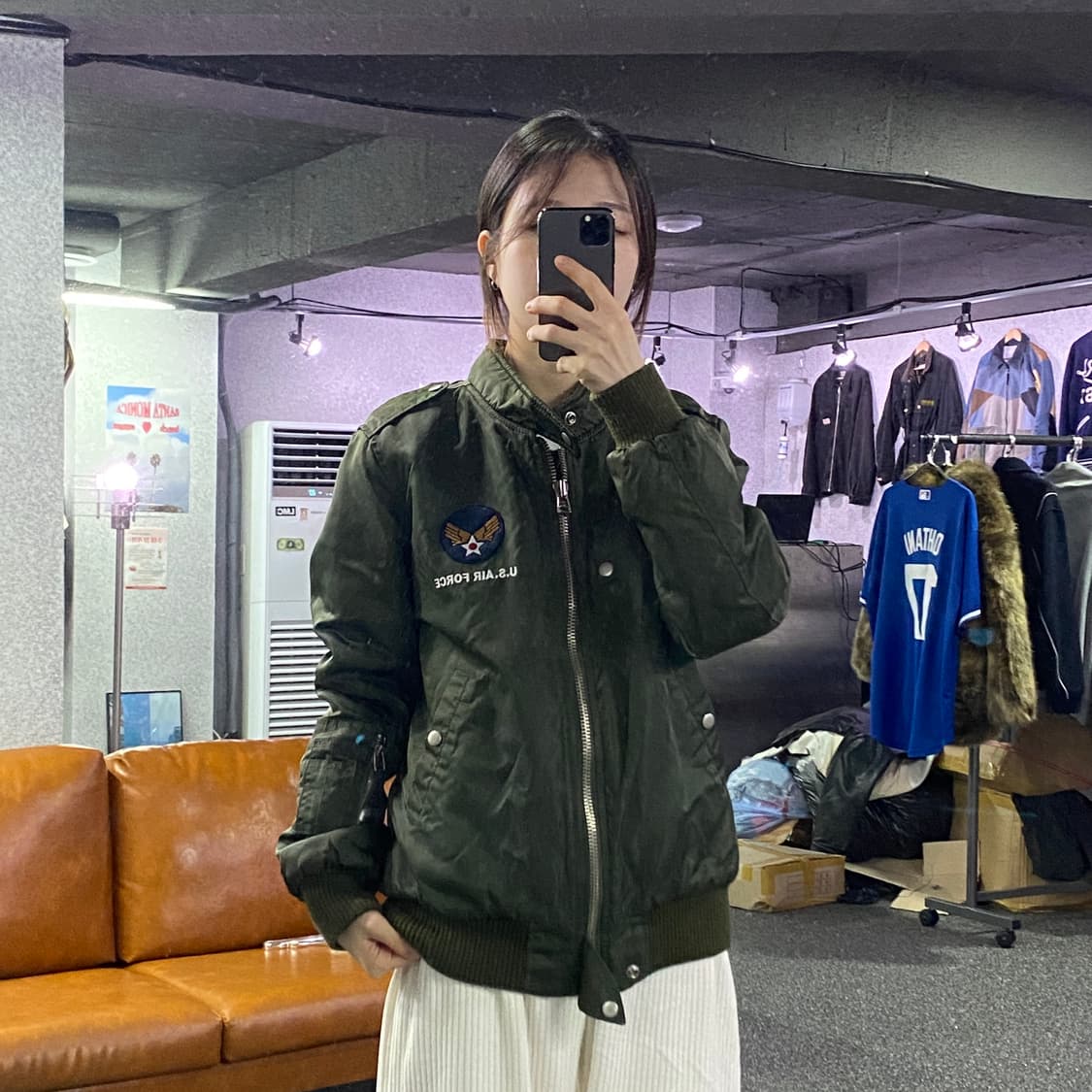 IZREEL ma-1 텍사스 누빔자켓 B3152 상품이미지1