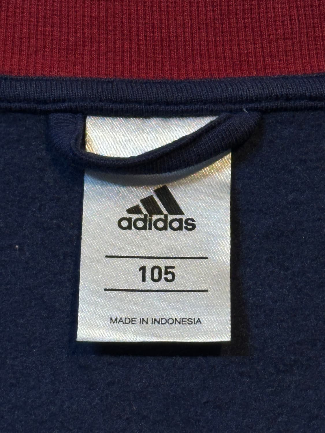희귀) 아디다스 NBA 클리브랜드 코튼 트랙탑 져지 네이비 버건디 상품이미지5
