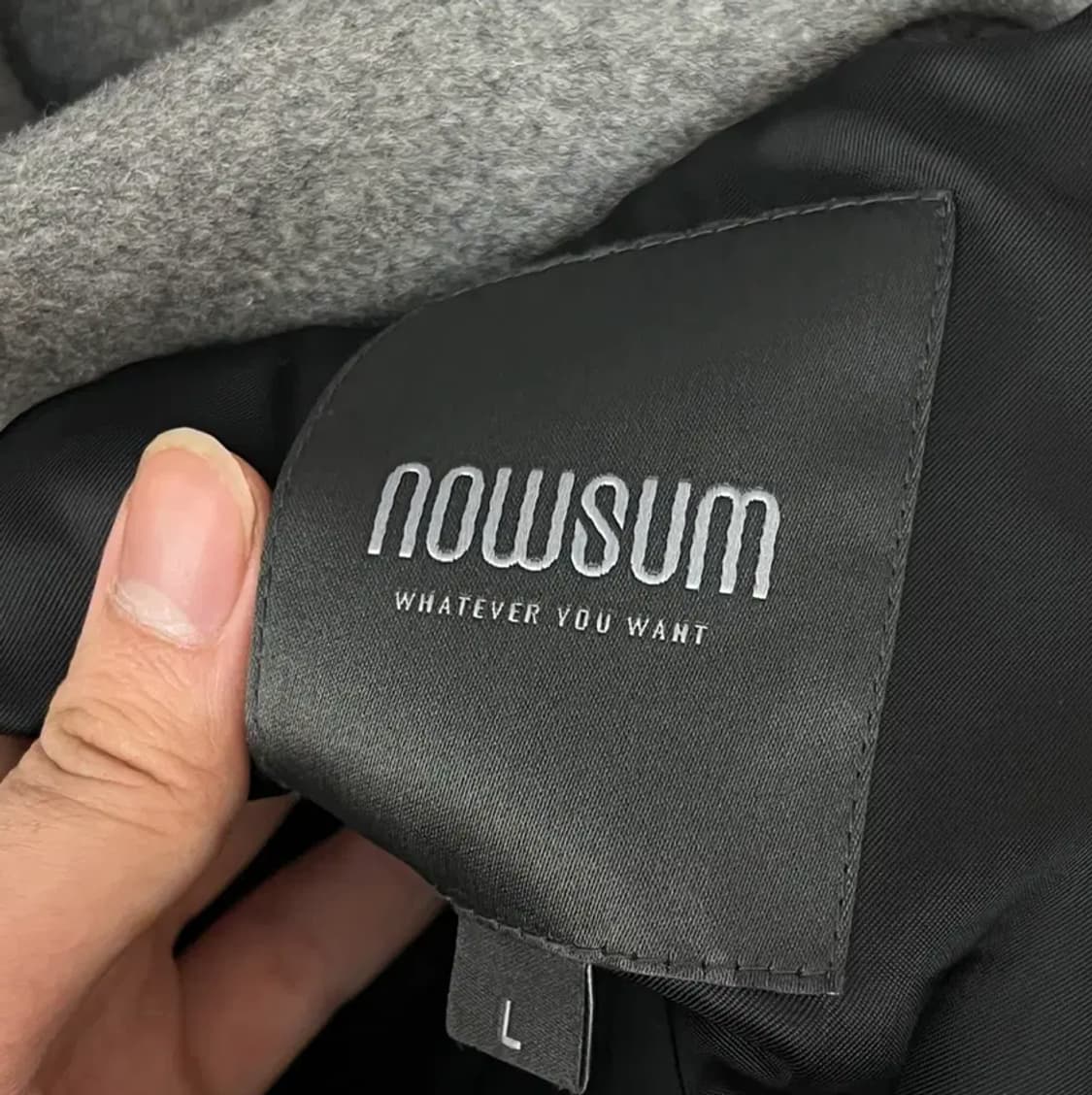 나우썸 남성 모직 울 캐시미어 코트(L) 상품이미지3