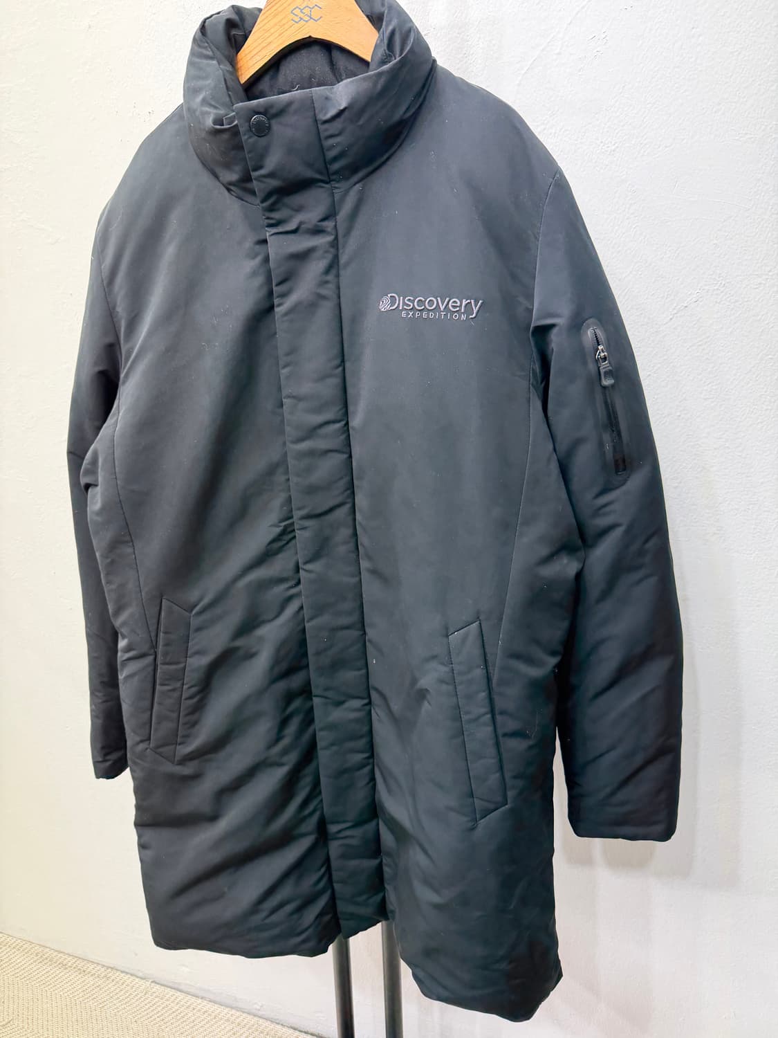 정품) 디스커버리 남성 블랙 덕다운 패딩 100 상품이미지3