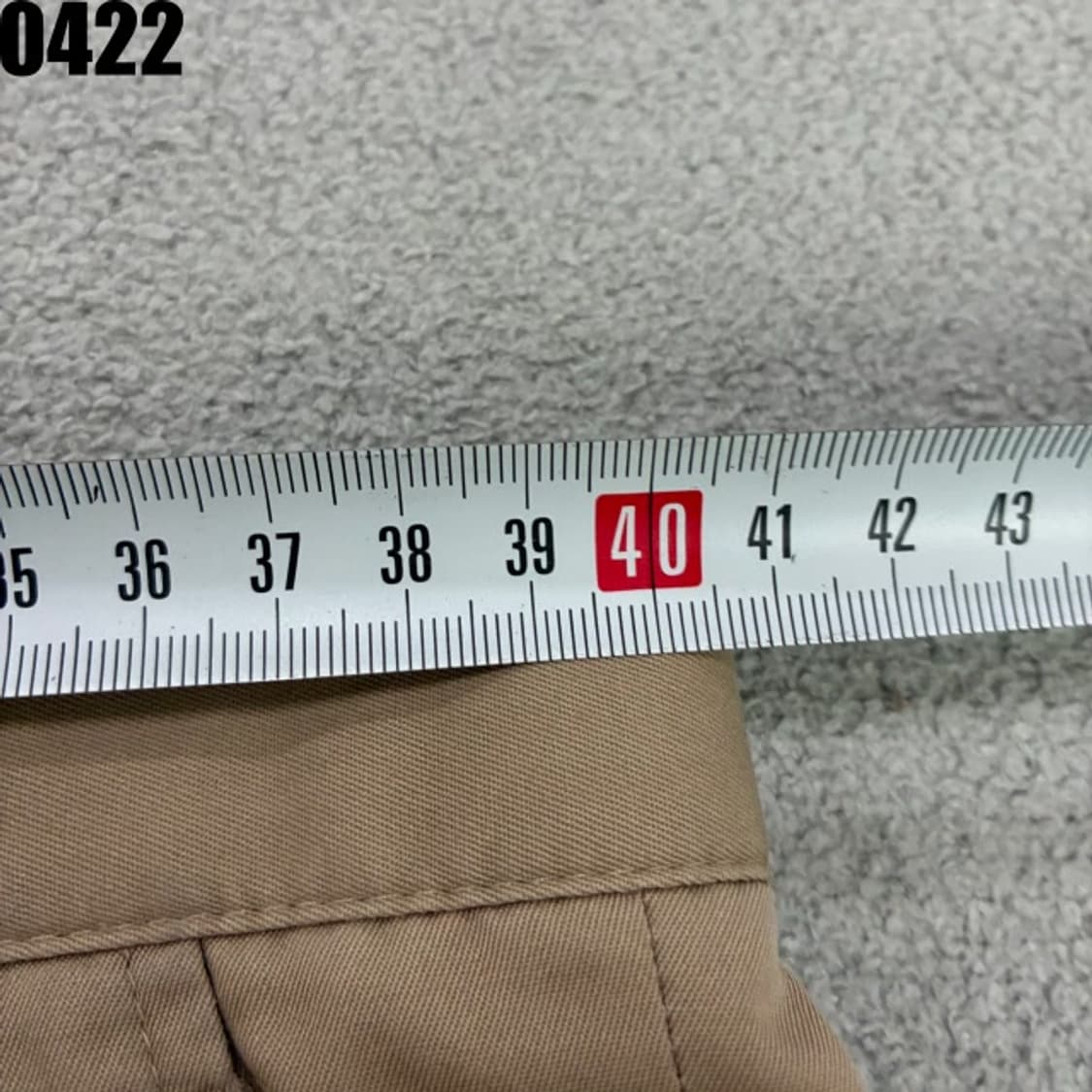 라코스테 베이지 면 와이드 팬츠 32 상품이미지5