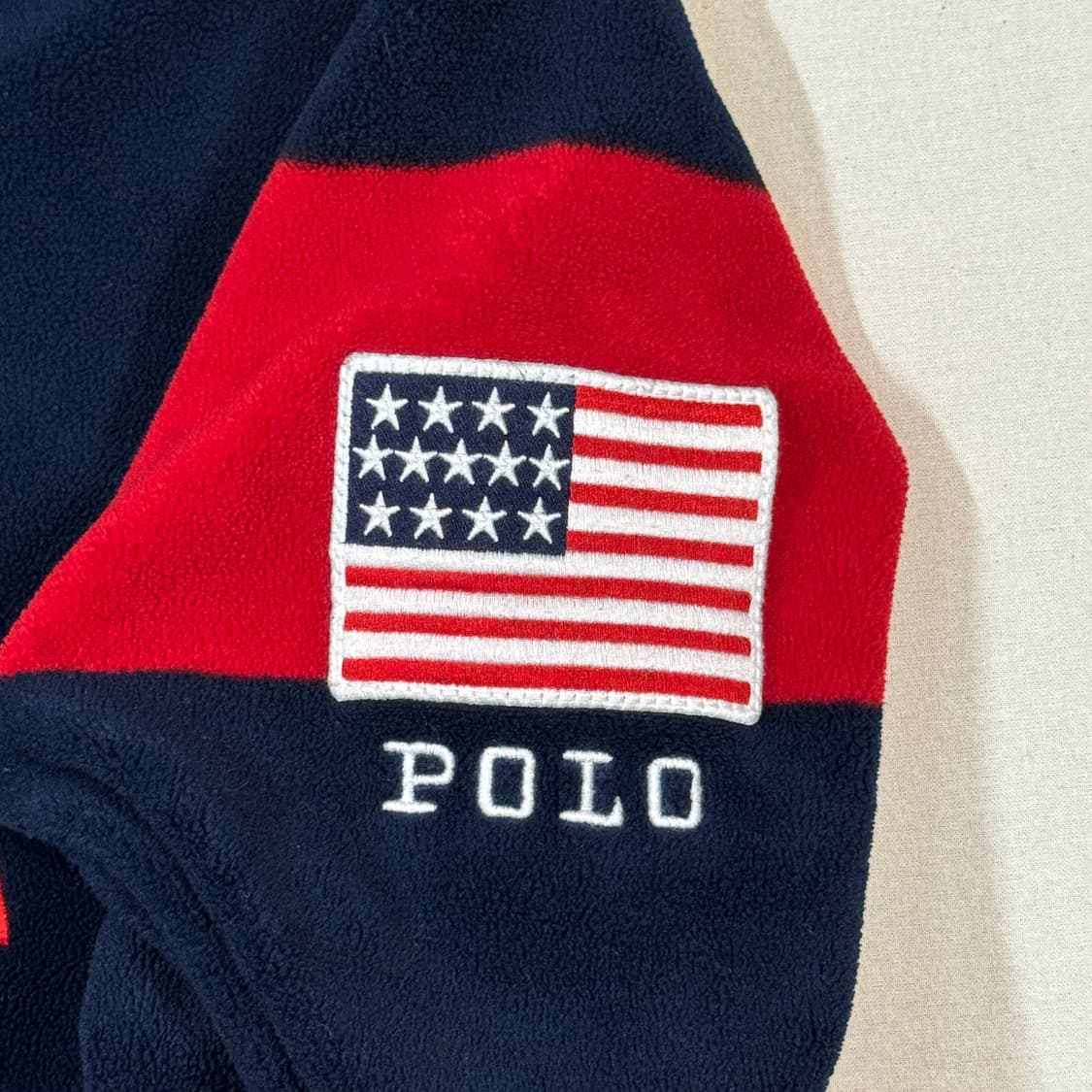L) 폴로 랄프로렌 USA 성조기 플리스 후리스 후드티 상품이미지4
