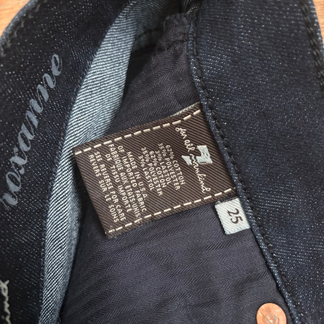 세븐진 25 슬림 데님 청바지 스판 미국 수입 정품 레귤러 상품이미지5