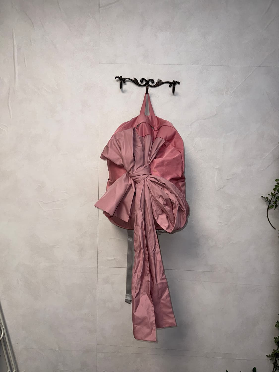 IUGAMAKARAS Knotted Backpack Old Pink 상품이미지1