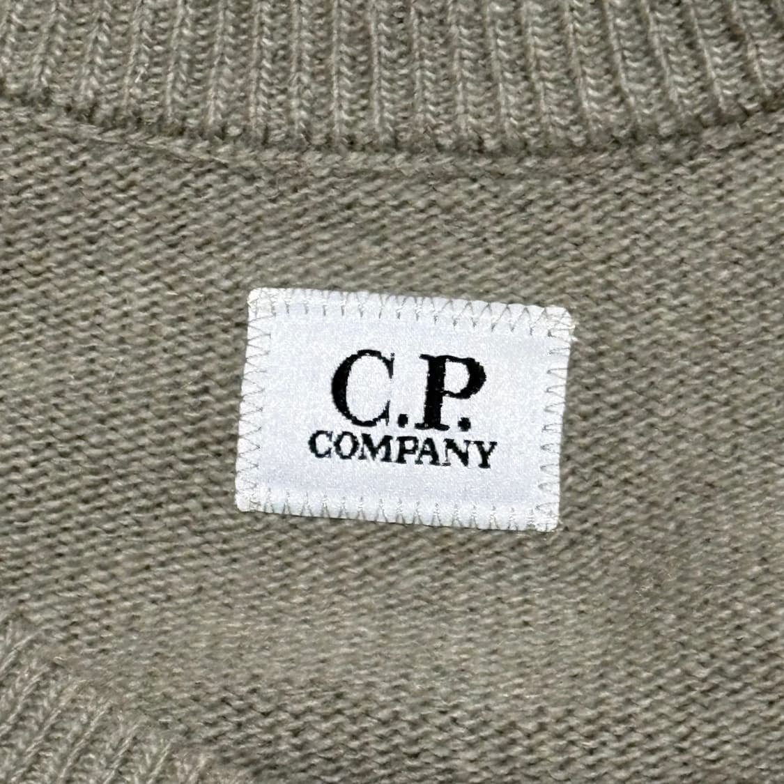 C.P. Company 정품 화이트 멜란지 울 크루넥 니트 상품이미지3